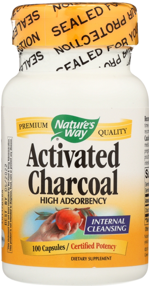 NATURES WAY: Activated Charcoal, 100 cp