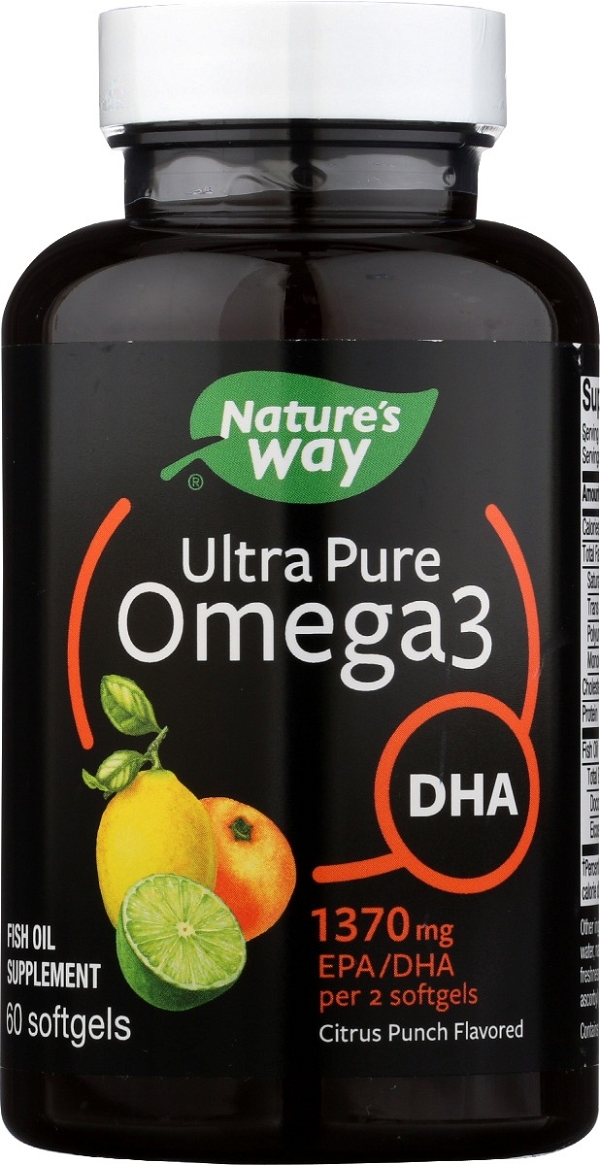 NATURE'S WAY NATURES WAY: Omega Ultra 3 Dha Citrus, 60 sg