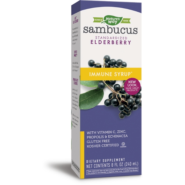 NATURE'S WAY NATURES WAY: Sambucus Elderberry Immune Syrup, 8 fo