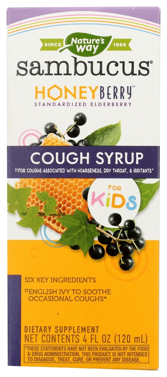 NATURE'S WAY NATURES WAY: Sambucus Honeyberry Cough Syrup For Kids, 4 fo