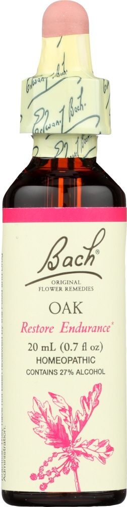 BACH NELSON BACH: Restore Endurance Flower Remedies Oak, 20 ml