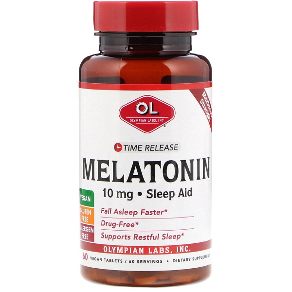 OLYMPIAN LABS: Melatonin Time Release 10 mg, 60 tb