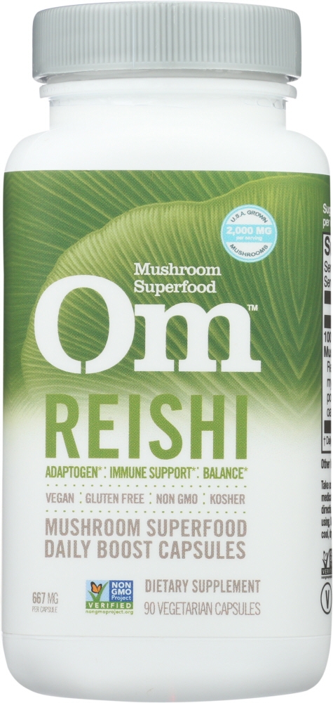 Om OM MUSHROOM SUPERFOOD: Reishi, 90 cp