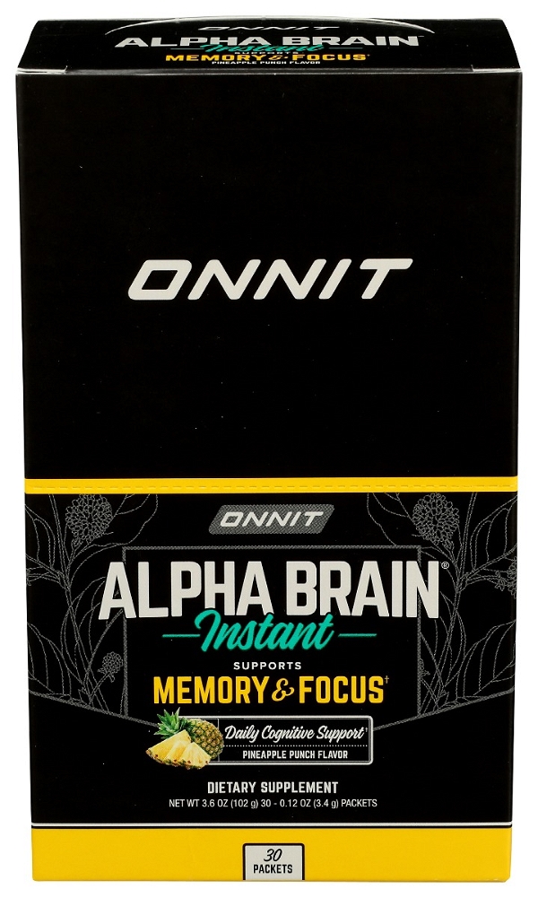 ONNIT: Alpha Brain Pkt Pnppl Pun, 3.9 oz