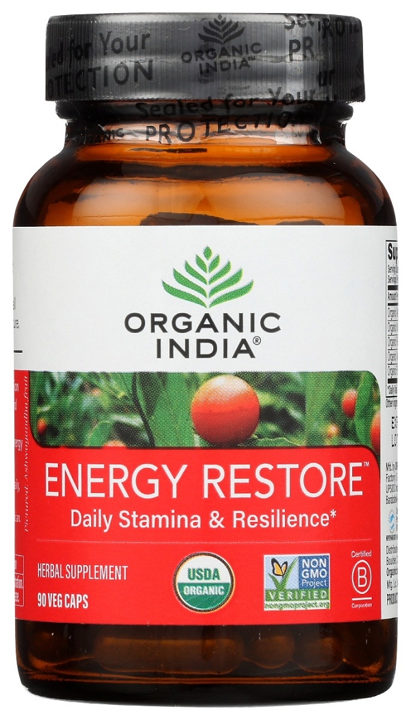 ORGANIC INDIA: Energy Restore Cp, 90 cp