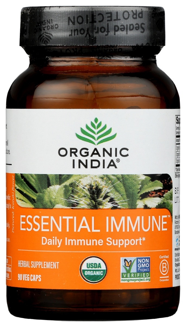 ORGANIC INDIA: Essential Immune Cp, 90 cp