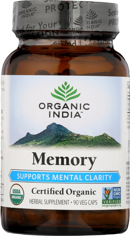 ORGANIC INDIA: Memory Mental Clarity, 90 caps