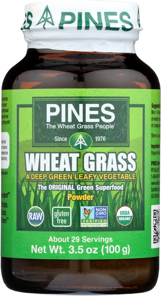 PINES WHEAT GRASS PINES: International Wheat Grass Powder, 3.5 oz