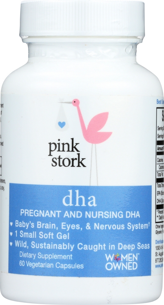 PINK STORK: Supplement Pregnancy Nursing DHA, 60 cp