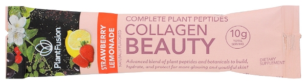 PLANTFUSION: Collagen Beauty Strawberry Lemonade Packet, 0.35 oz