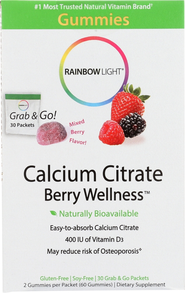 RAINBOW LIGHT: Calcium Citrate Berry Wellness, 30 pk