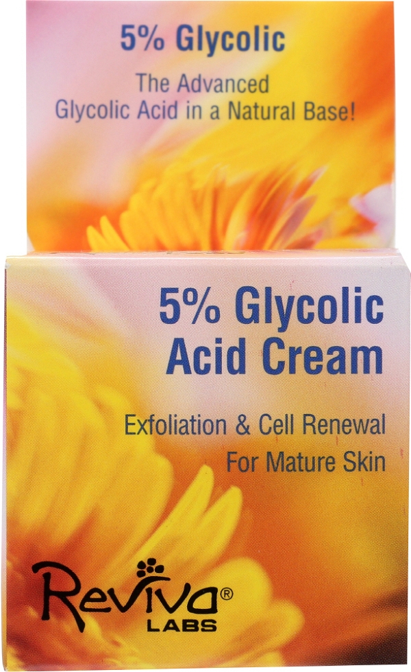 REVIVA LABS: 5% Glycolic Acid Cream, 1.5 oz