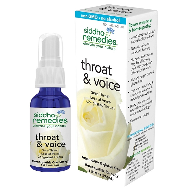 SIDDHA REMEDIES: Throat & Voice Spray, 1 fo
