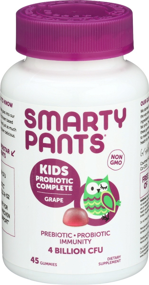 SMARTYPANTS: Kids Prebiotic and Probiotic Immunity Formula Grape, 45 pc