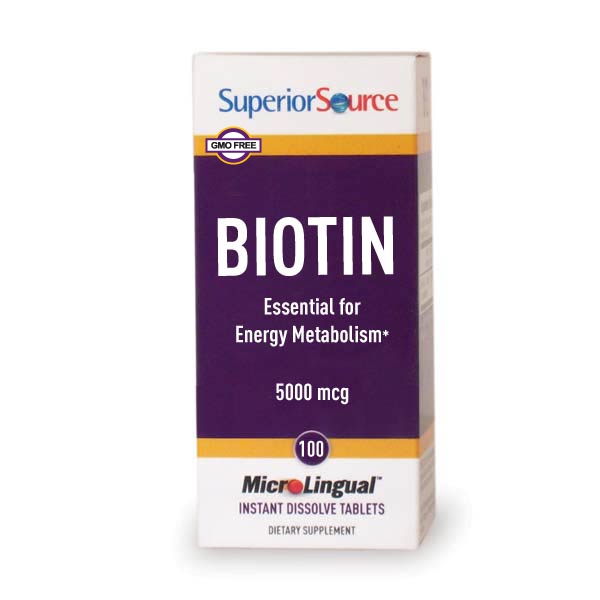 SUPERIOR SOURCE: Biotin 5000 Mcg, 100 tb