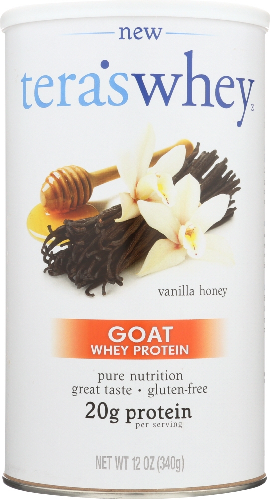 TERAS TERA'S WHEY: Vanilla Honey Goat Whey Protein, 12 oz