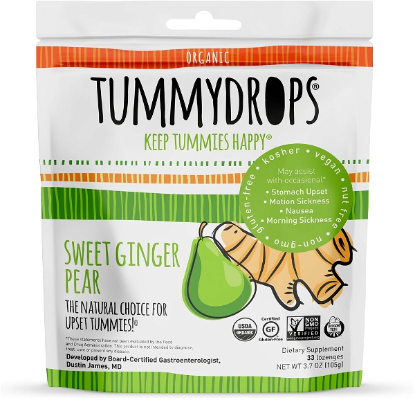 TUMMYDROPS: Sweet Ginger Pear, 33 pc