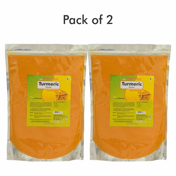 Turmeric Powder - 1kg - Pack of 2 - 2.200