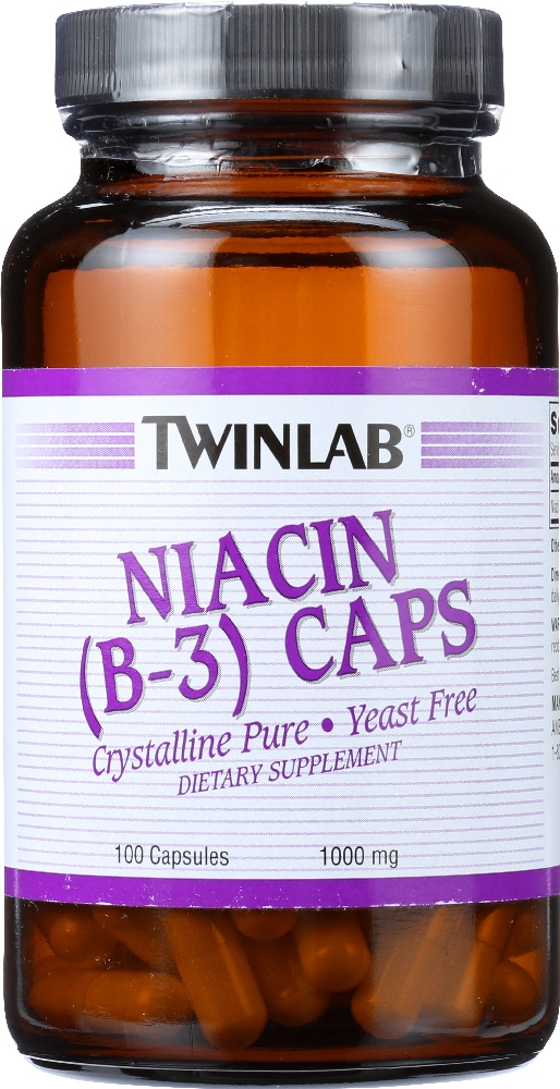 TWINLAB: Niacin B-3 Caps 1000mg, 100 cp
