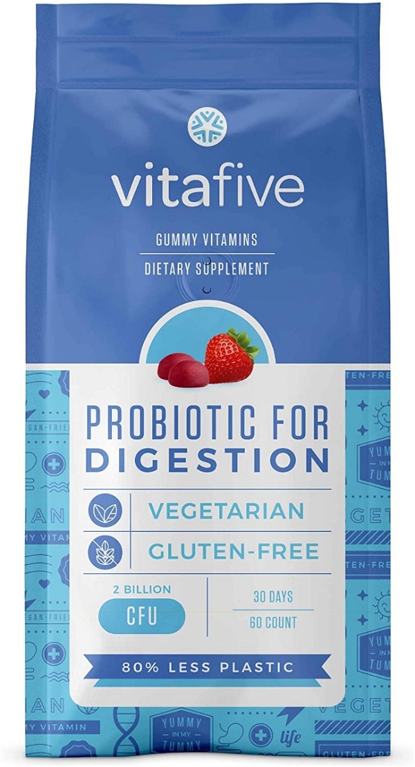 VITAFIVE: Probiotic For Digestion Gummies, 60 pc