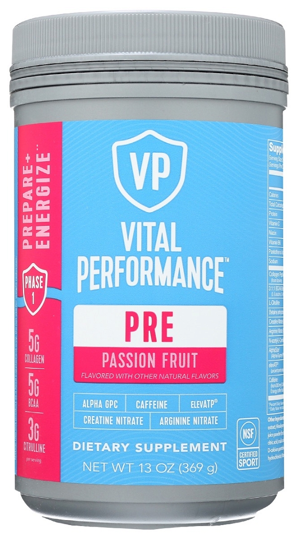 VITAL PROTEINS: Pre Workout Passion Fruit, 13 oz