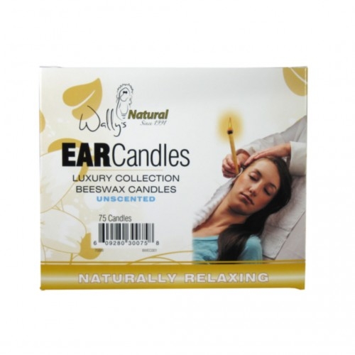 WALLYS NATURAL WALLY: 75 Pack Beeswax Ear Candle, 75 pc