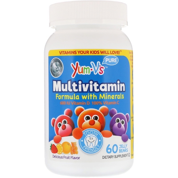 YUM VS YUM-VS: Jelly Multivitamin Formula Minerals Delicious Fruit, 60 pc
