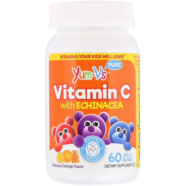 YUM VS YUM-VS: Jelly Vitamin C with Echinacea Orange, 60 pc
