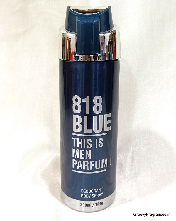 HP 818 Dark Blue Deodorant Body Spray 12Hrs Attraction (200ml, Pack of 1)