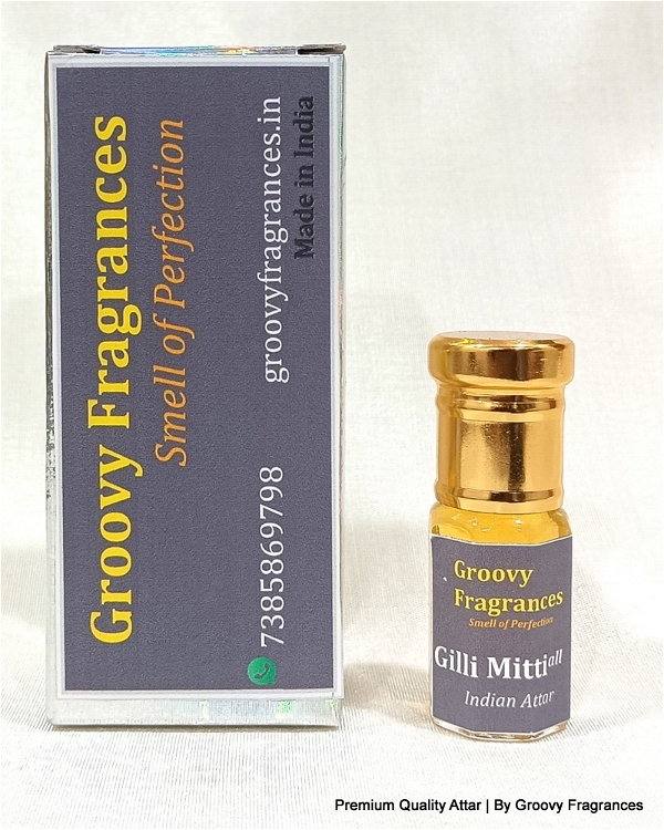 Groovy Fragrances Gilli Mitti Long Lasting Perfume Roll-On Attar | Indian Natural Attar | Alcohol Free by Groovy Fragrances - 3ML