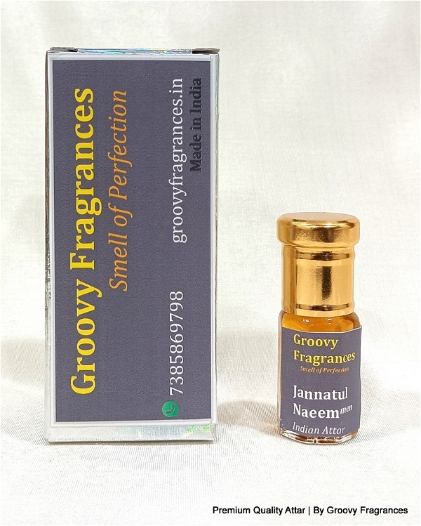 Groovy Fragrances Jannatul Naeem Long Lasting Perfume Roll-On Attar | For Men | Alcohol Free by Groovy Fragrances - 3ML