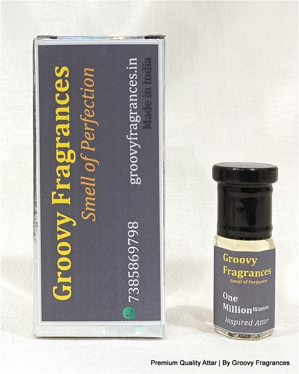 Groovy Fragrances One Million Long Lasting Perfume Roll-On Attar | For Women | Alcohol Free by Groovy Fragrances - 3ML