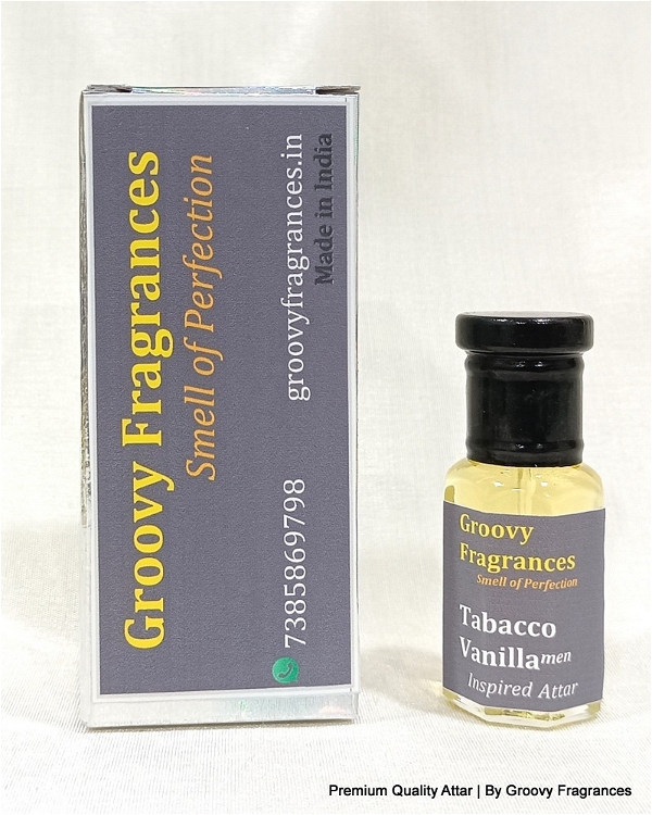Groovy Fragrances Tabacco Vanilla Long Lasting Perfume Roll-On Attar | For Men | Alcohol Free by Groovy Fragrances - 6ML