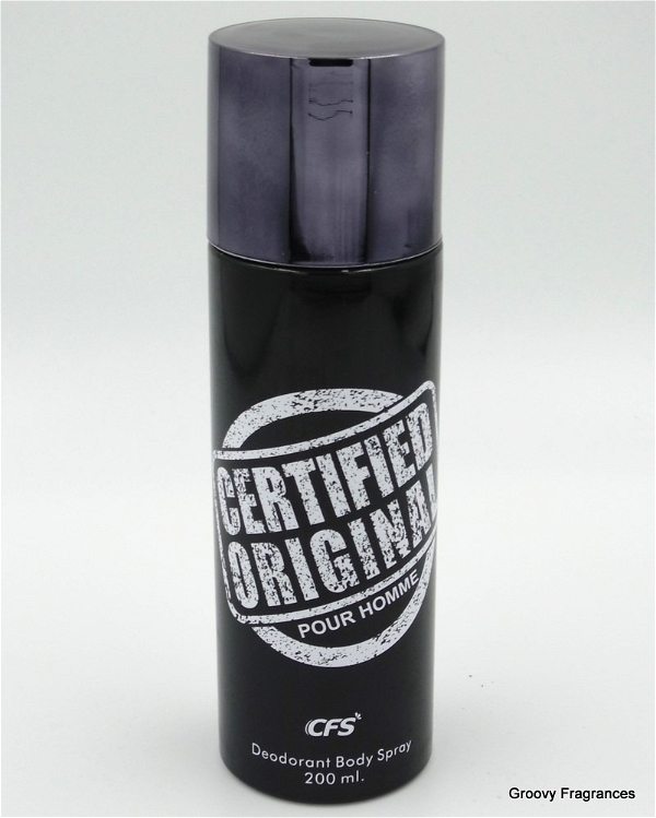 CFS Certified Original Pour Homme Black Deodorant Body Spray For Men (200ML, Pack of 1) - 200ML