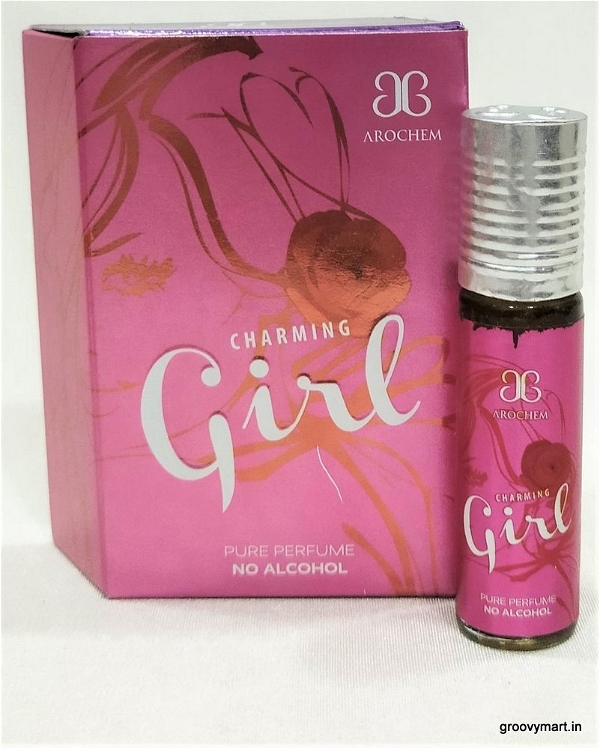 Arochem charming girl perfume roll-on attar free from alcohol - 6ML