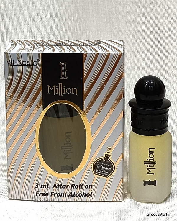 Al Nuaim al nuaim 1 million perfume roll-on attar free from alcohol - 3ML