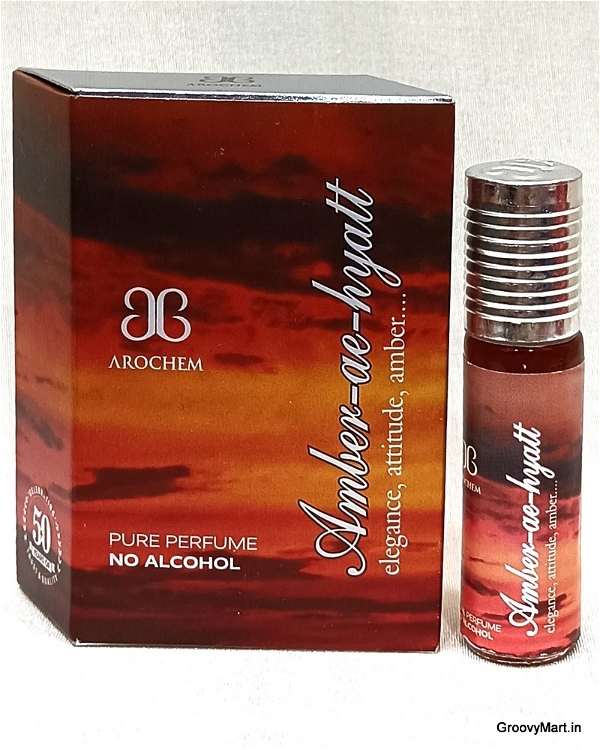Arochem arochem amber-ae-hyatt perfume roll-on attar free from alcohol - 6ML