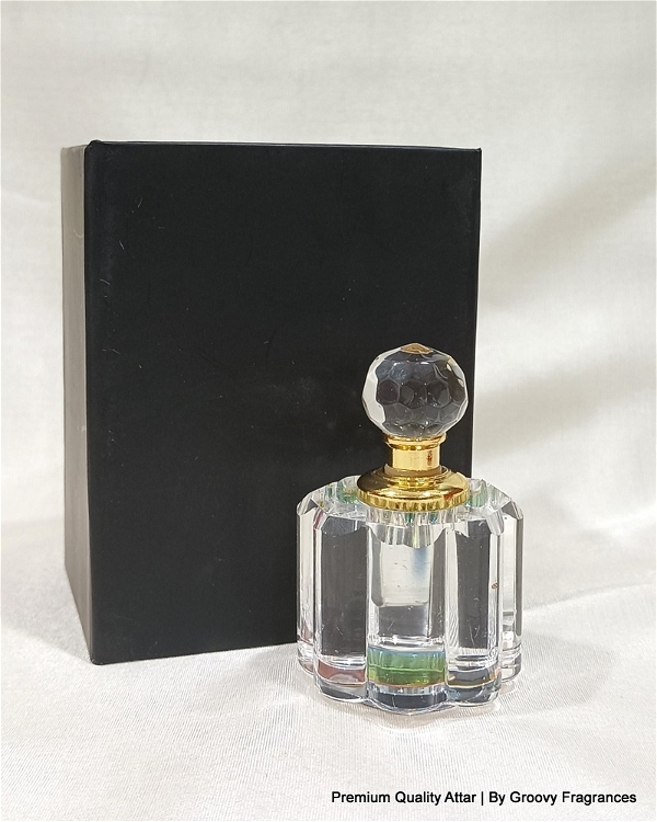 Groovy Fragrances Exclusive Designer Crystal Empty Attar Bottle 3ml with Box - Empty 3ML