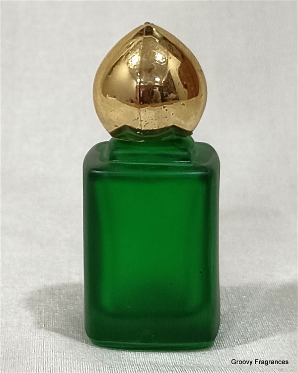 Groovy Fragrances Exclusive Designer Fancy Square Empty Attar Bottle - Empty 12ML - Green