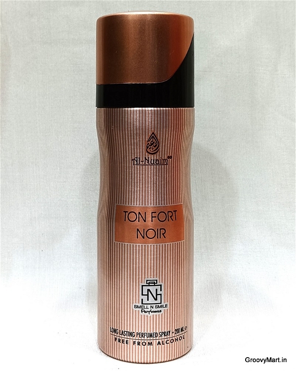 Al Nuaim Ton Fort Noir Luxury Collection Perfume Spray | Alcohol Free - 200ML