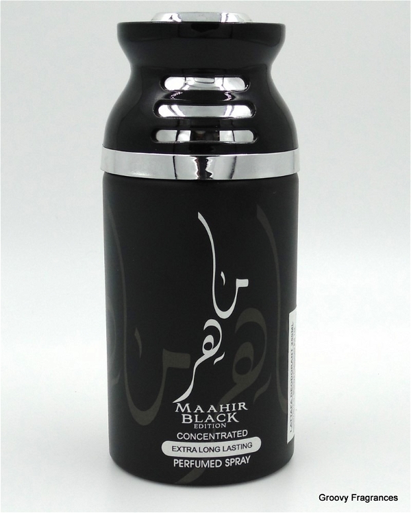 Lattafa MAAHIR Black Long Lasting Perfumed Spray | Alcohol Free - 250ML