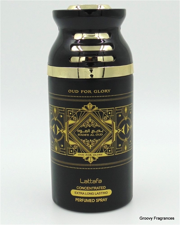 Lattafa BADEE AL OUD For Glory Perfumed Body Spray Extra Long Lasting Deodorant - For Men & Women (Pack of 1, 250ML) - 250ML