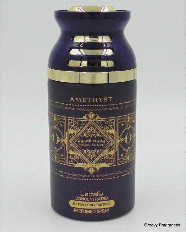 Lattafa AMETHYST BADEE AL OUD Perfume Spray | Alcohol Free - 250ML