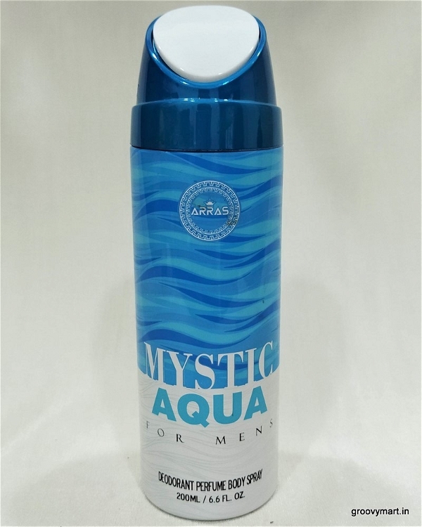 Arras arras mystic aqua deodorant body spray refreshing long lasting deo for men - 200ML