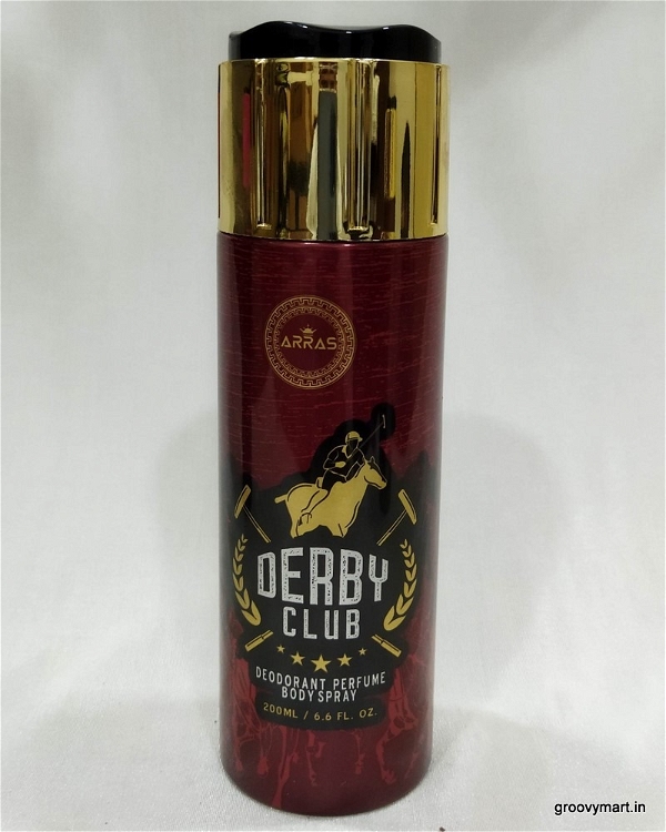 Arras derby club deodorant body spray refreshing long lasting deo for men - 200ML