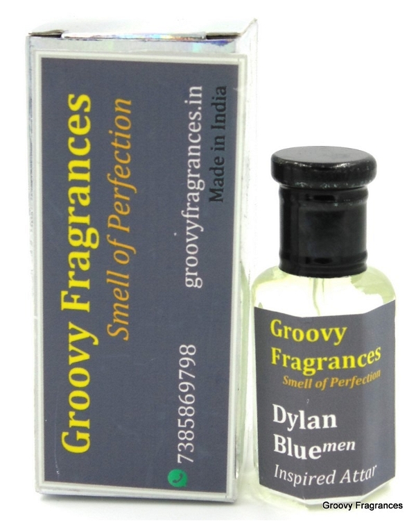 Groovy Fragrances Dylan Blue Long Lasting Perfume Roll-On Attar | For Men | Alcohol Free by Groovy Fragrances - 12ML