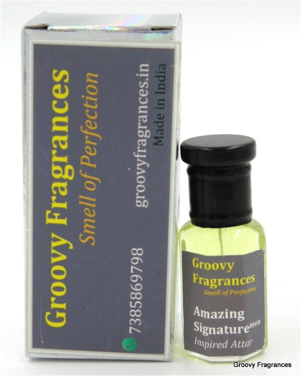 Groovy Fragrances Amazing Signature Long Lasting Perfume Roll-On Attar | For Men | Alcohol Free by Groovy Fragrances - 6ML