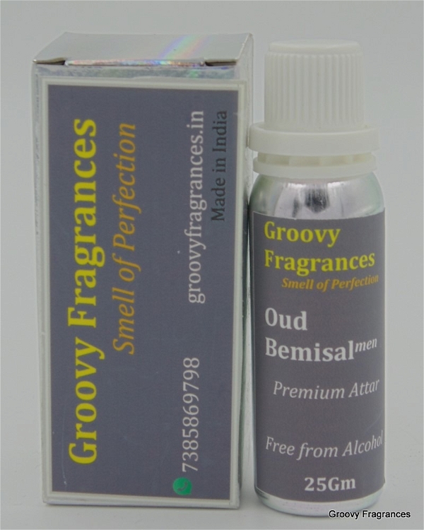 Groovy Fragrances Oudh Bemisal Long Lasting Perfume Roll-On Attar | For Men | Alcohol Free by Groovy Fragrances - 25Gm