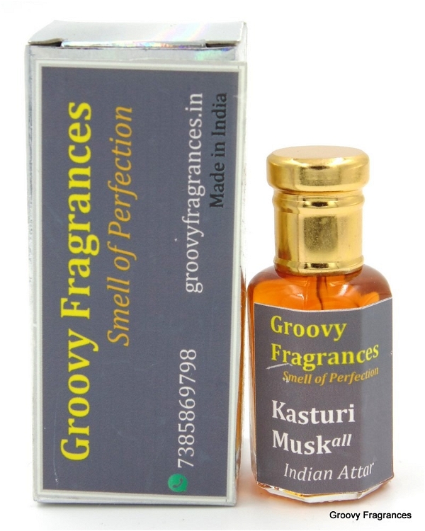 Groovy Fragrances Kasturi Musk Long Lasting Perfume Roll-On Attar | Unisex | Alcohol Free by Groovy Fragrances - 12ML