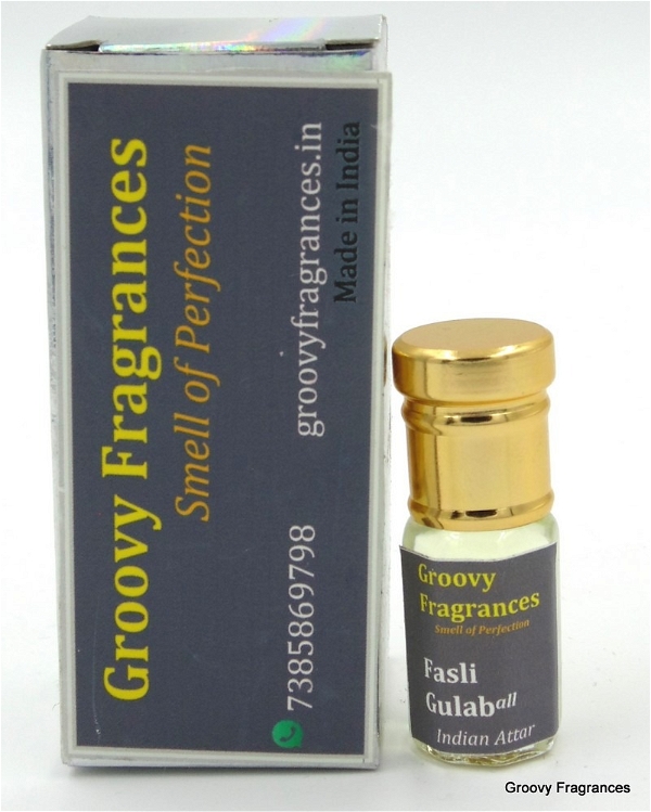 Groovy Fragrances Fasli Gulab Long Lasting Perfume Roll-On Attar | Unisex | Alcohol Free by Groovy Fragrances - 3ML